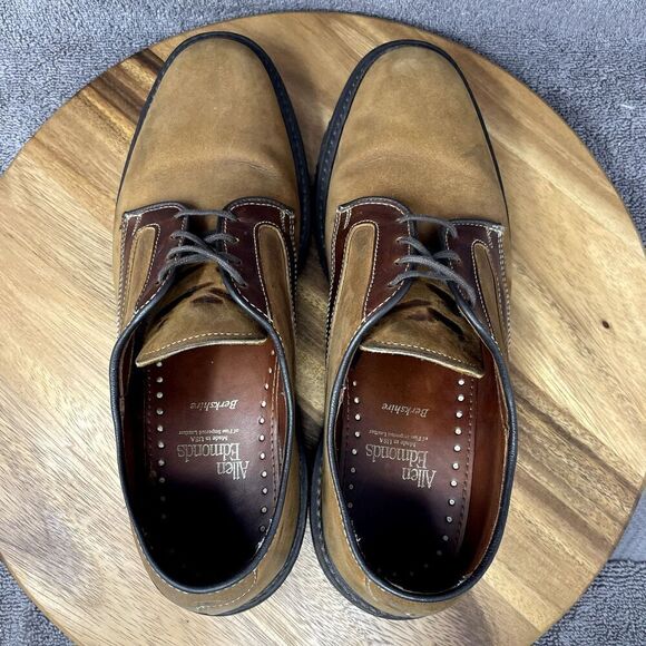 Allen Edmonds Berkshire Brown Nubuck Leather Oxford Shoes Men\'s Size 8.5 D main image 6